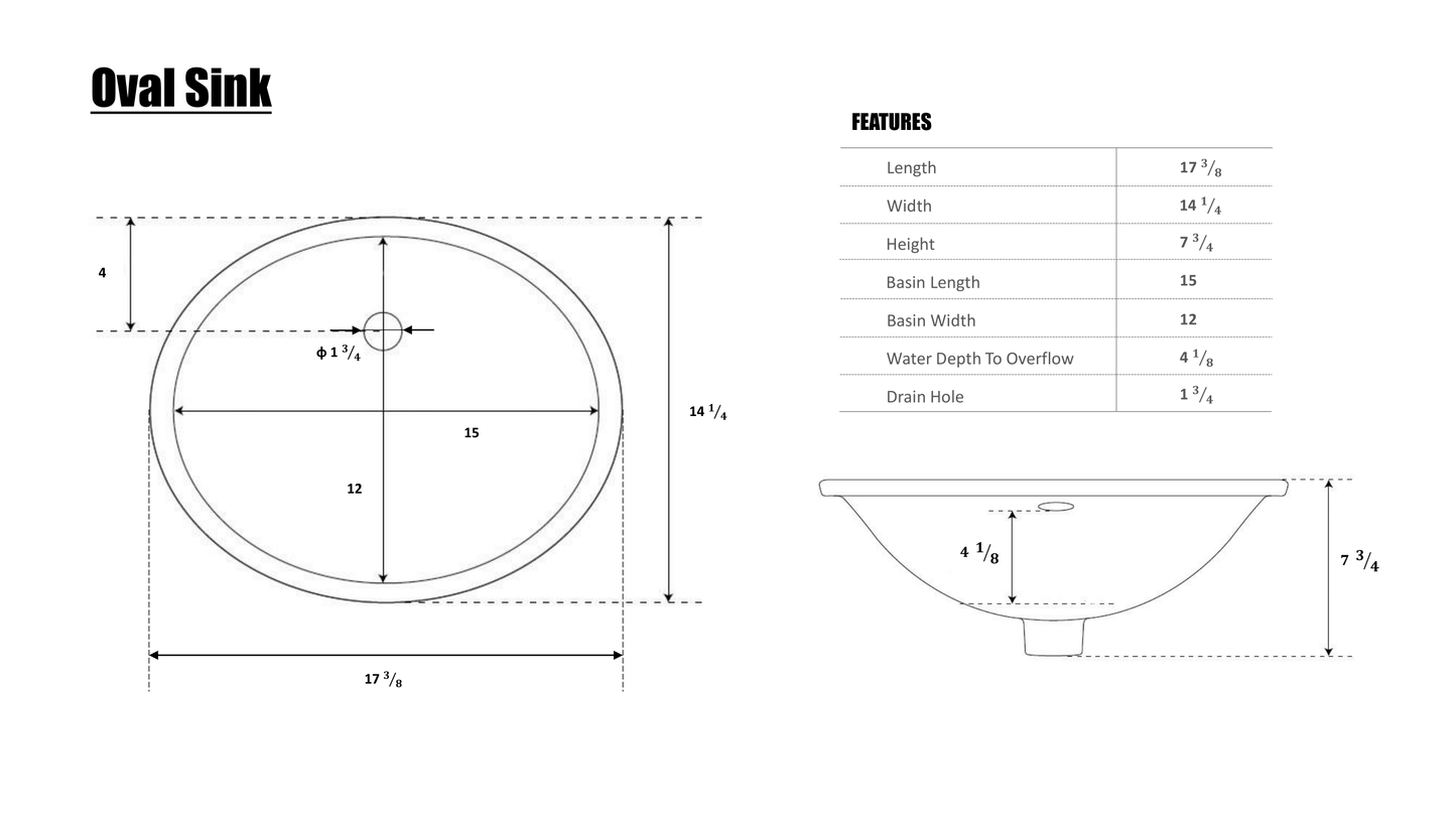 Calacatta Cremat Quartz Vanity Top with Oval Single Sink